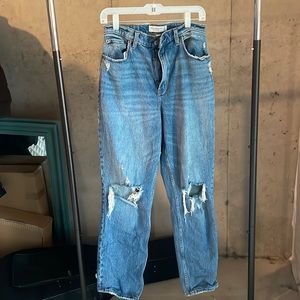 Abercrombie and Fitch 90’s straight ultra high rise curve love